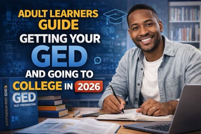 Adult Learners Guide to GED and College - Complete pathway for returning to education in 2026