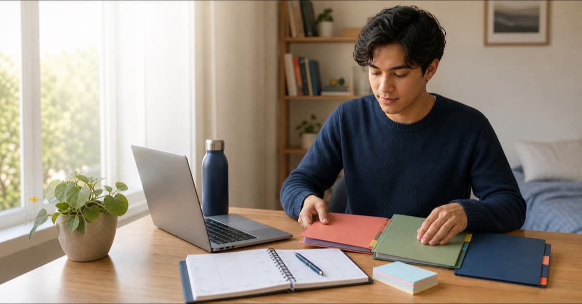 How to study for multiple exams using a calm weekly plan