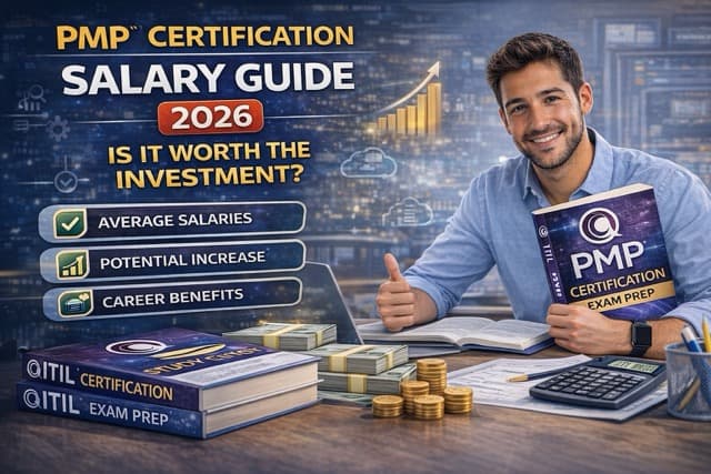 PMP certification salary data and career growth chart