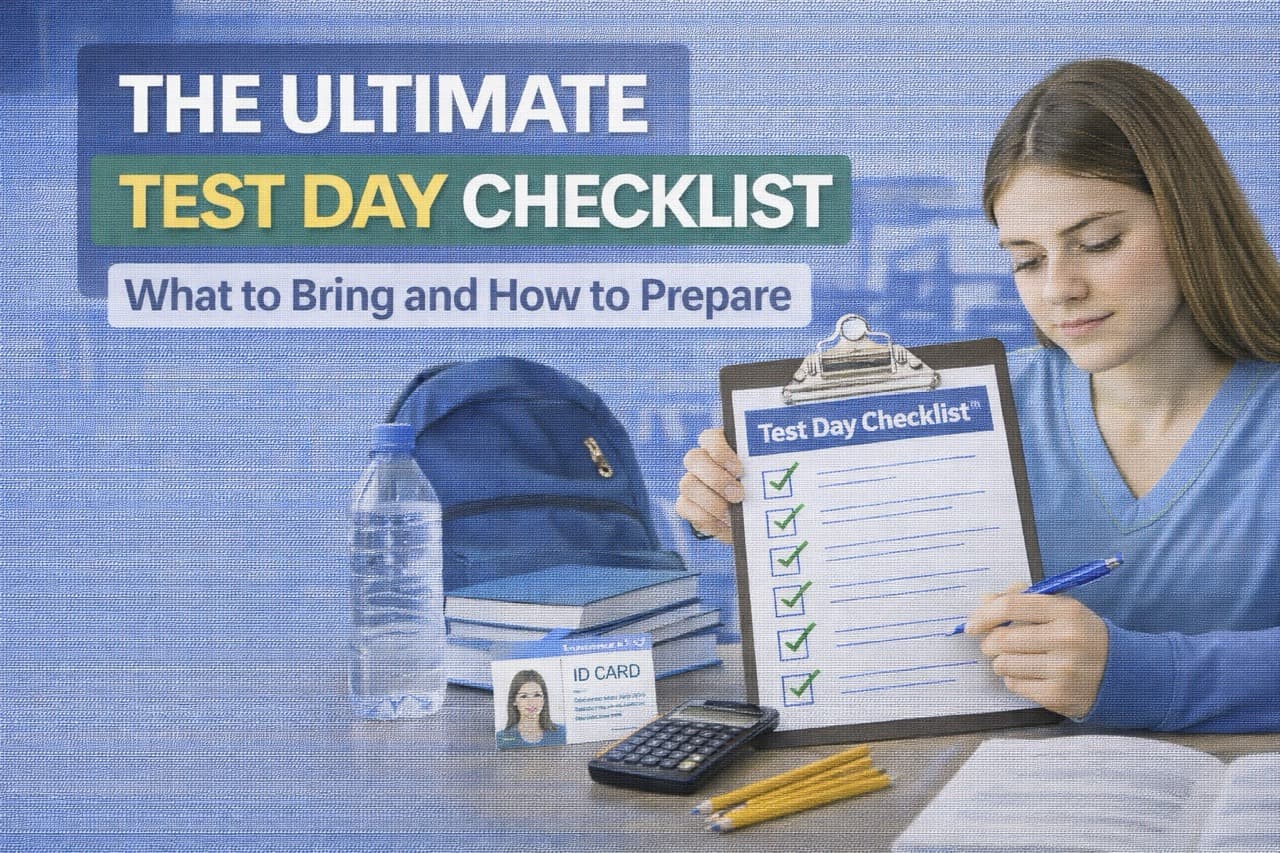 Test Day Checklist - What to bring and how to prepare for your exam