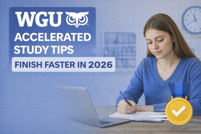 WGU Accelerated Study Tips - Finish Your Degree Faster