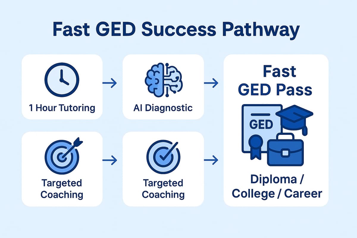 Fast GED Pass - 1 hour tutoring GED sessions