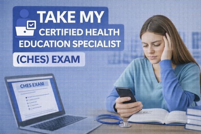 take my CHES certified health education specialist exam for me