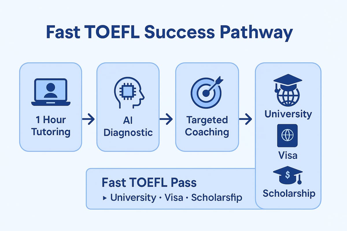 Fast TOEFL Pass - 1 hour tutoring TOEFL iBT sessions